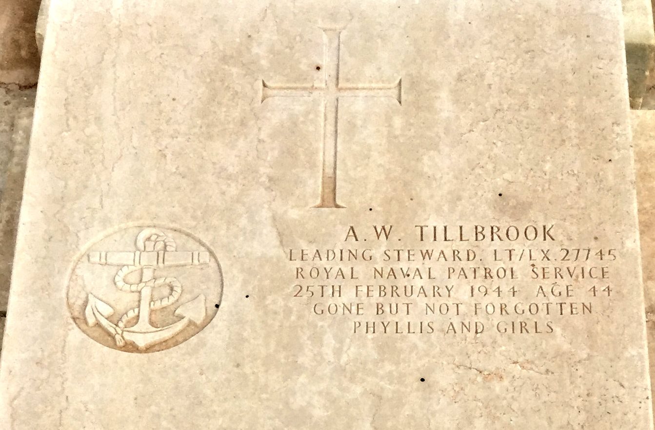 Headstone Albert W. Tillbrook