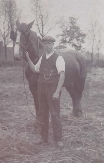 Arthur Smith with working horse