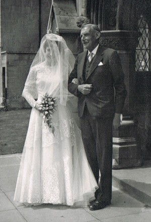 Gillian with her Father Terence in June 1962