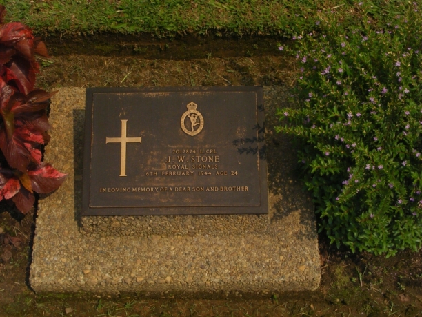 Grave Marker for John William Stone