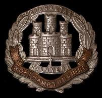 Cap badge of the Northamptonshire Regiment